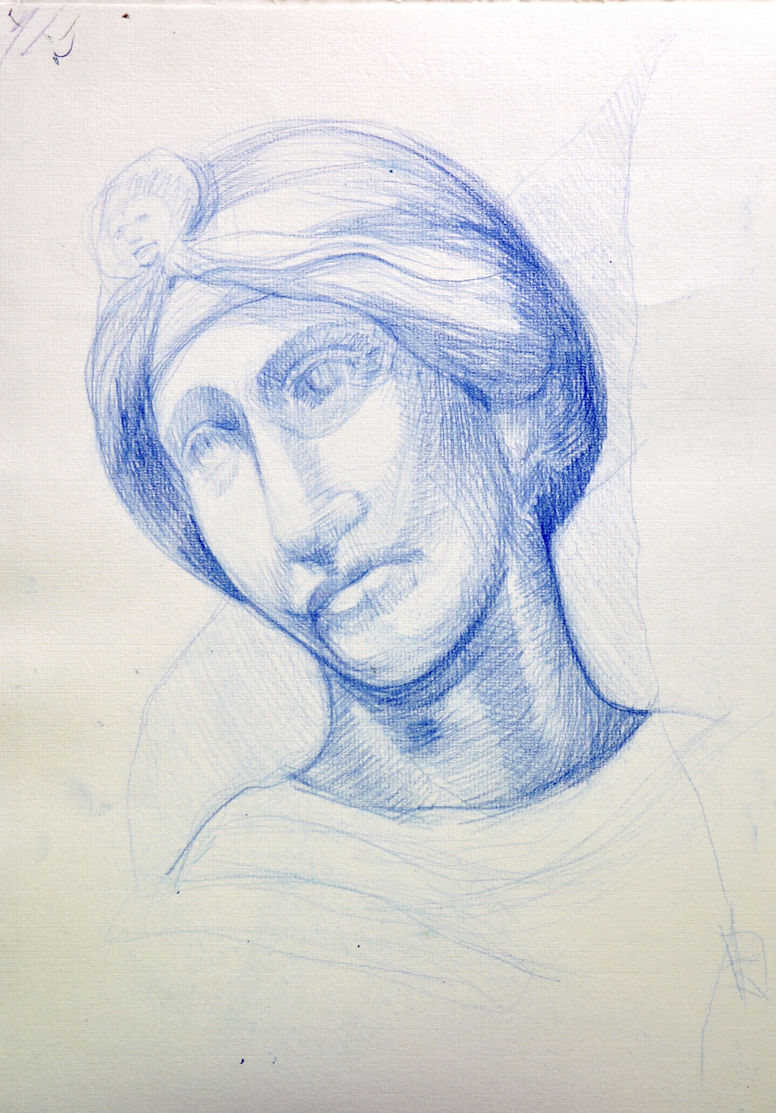 Study: Michelangelo's Pieta/Calcagni Angel