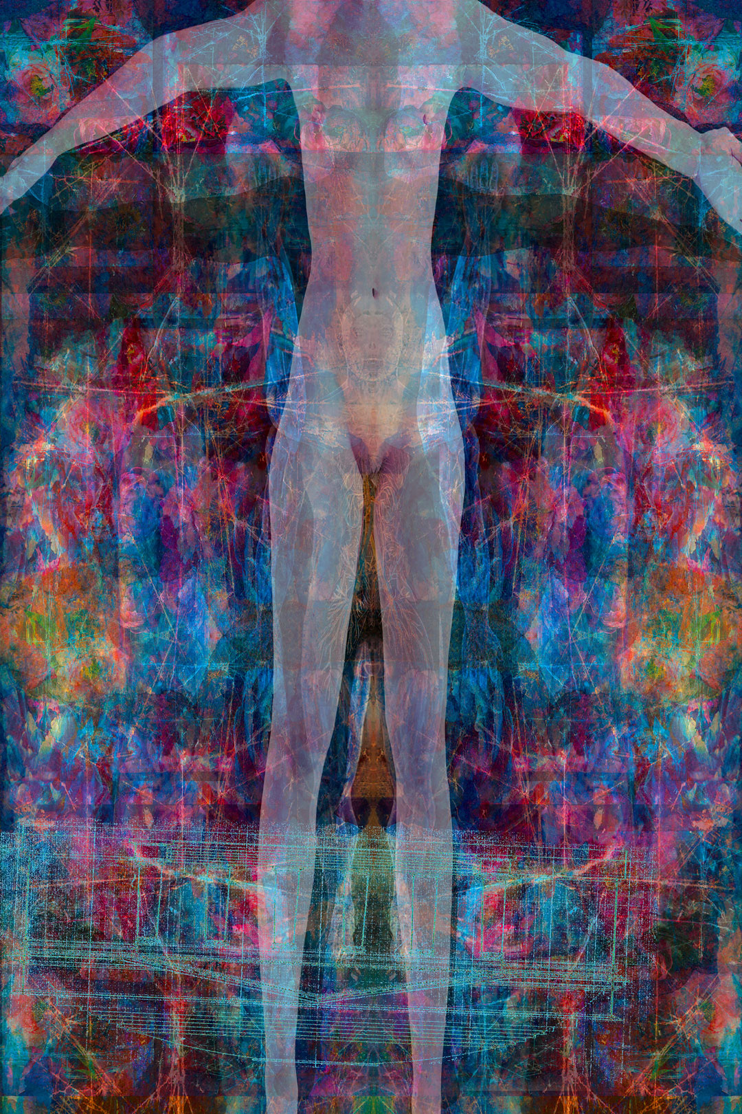   Shroud V, 2019   Digital image on paper  48 x 36 