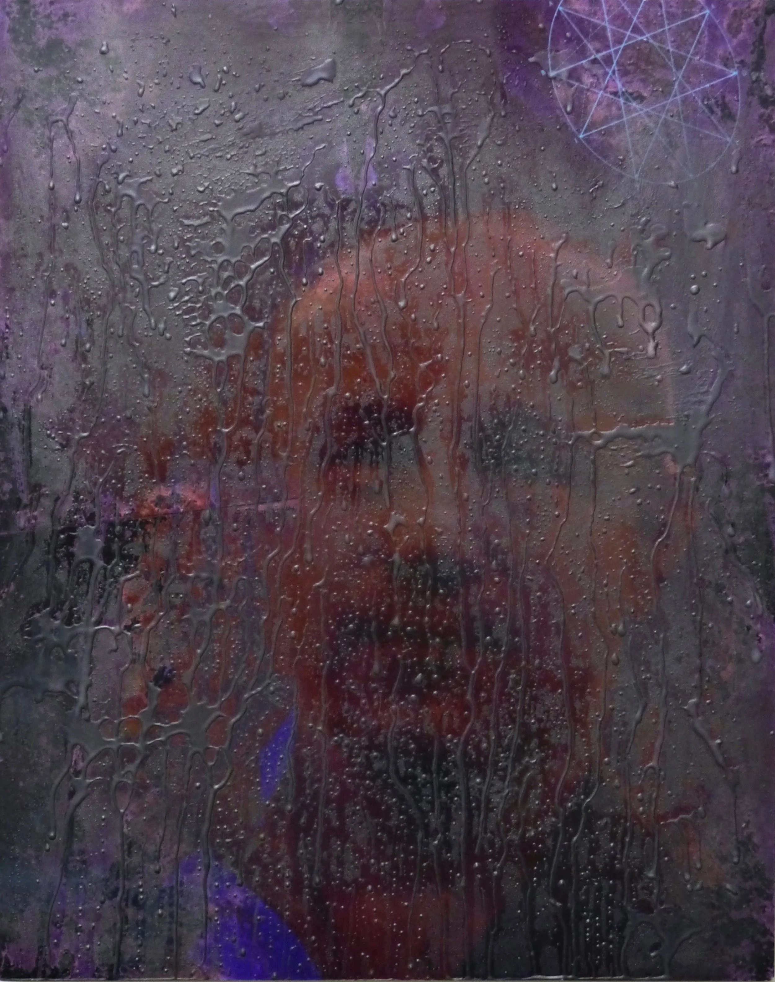 Self-Portrait, 2019 (after) digital image, beeswax and graphite on metal 20 x 16