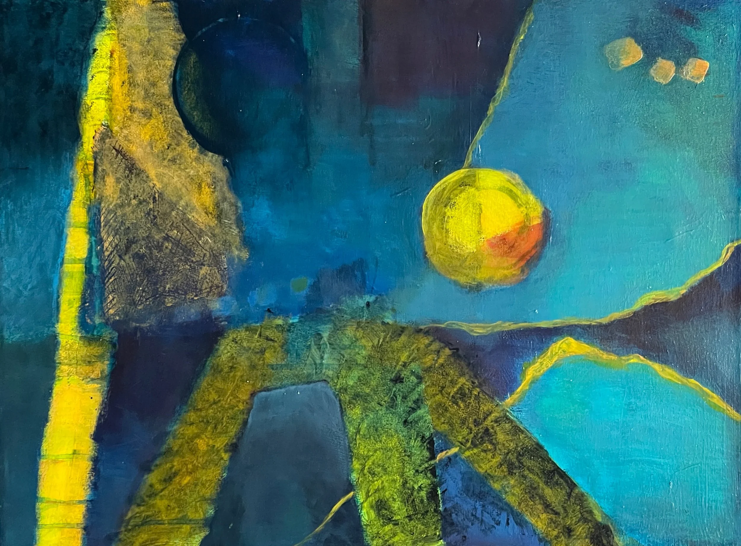 Moon Over Lake Titicaca