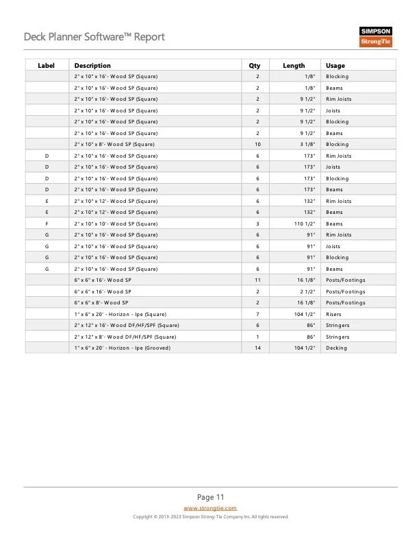 Deck building visualization showing final structure before construction