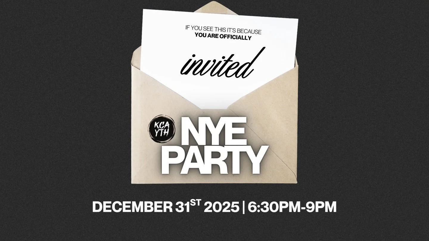YOU ARE OFFICIALLY INVITED TO NYE AT KCA YTH!!! Come dressed to impress! This night is going to be so much fun!! 

And don&rsquo;t forget 🚨 we will not be having normal service tomorrow night, instead, come join us for our candle light Christmas Eve