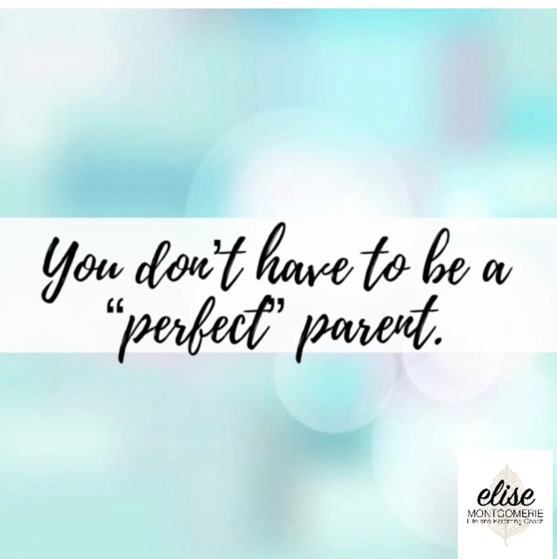 If only I were the "perfect" parent.
