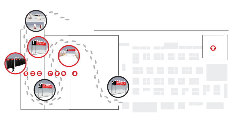 Expo layout and floor plan.