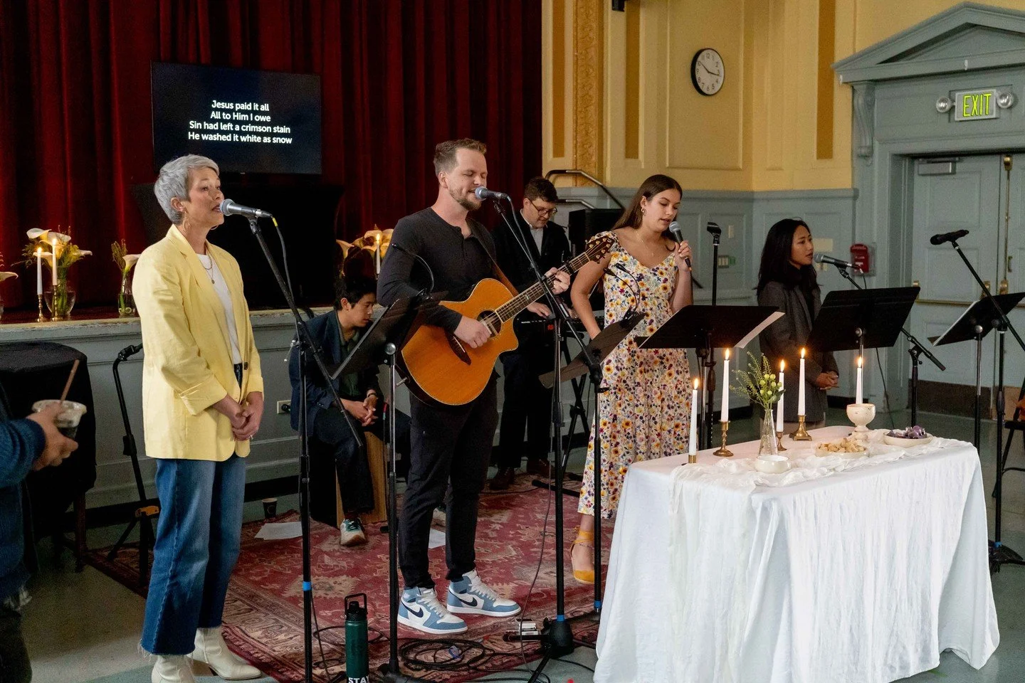 We believe that music is a critical part of church liturgy! Through song, we praise God for who he is and what he has done, confess our sins and lament over brokenness, ask for healing and redemption, and celebrate the good news of being forgiven and