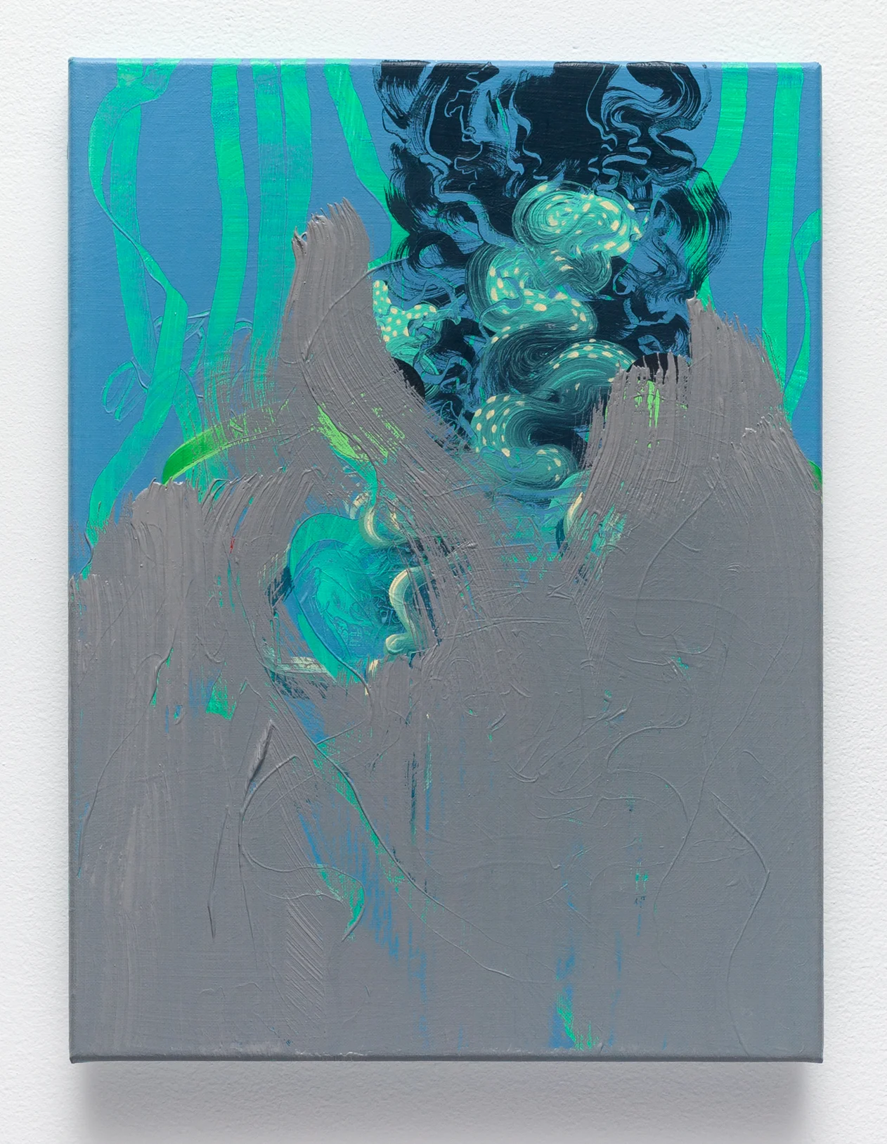 Highbrow Marxist 2017 oil and acrylic on linen | 12 x 16 inches