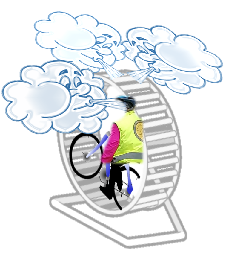 9th April - Day 30 - Pedalling to stand still