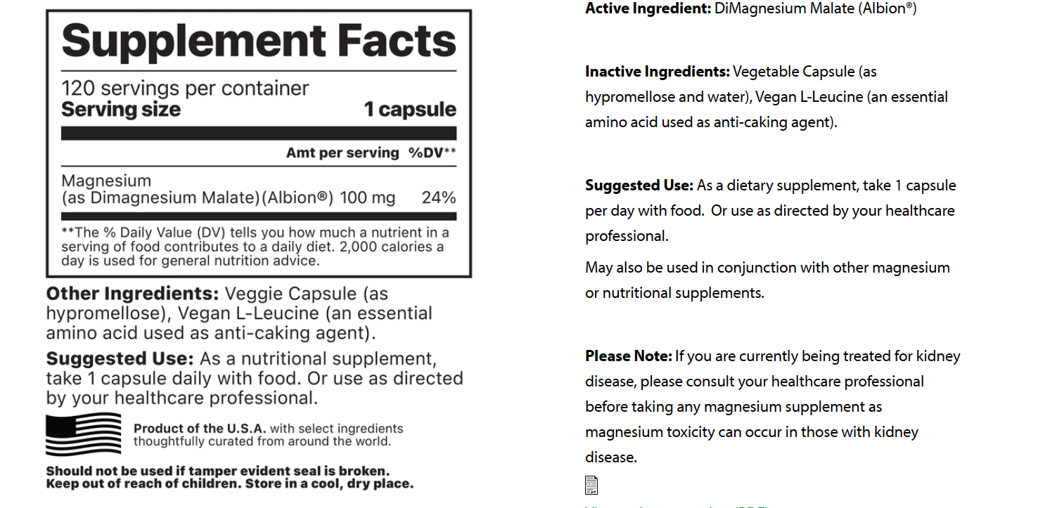 Jigsaw MagPure Magnesium Malate — Healthy Families for God