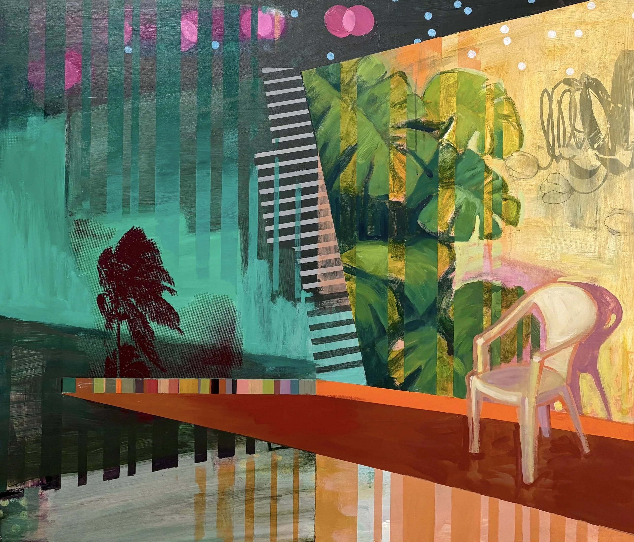 "Stairway to Heaven", 48 x 56