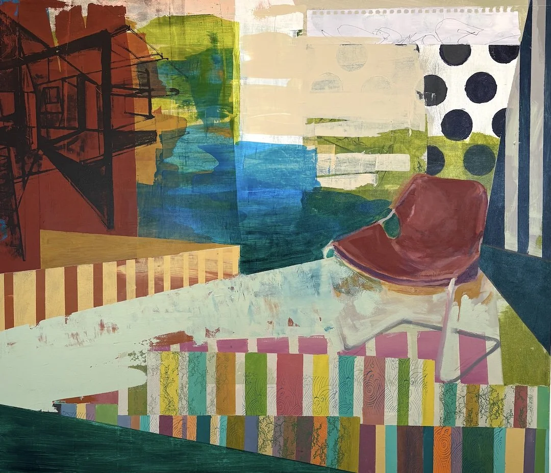 "the three hour tour", 35 x 40, (the chair series)