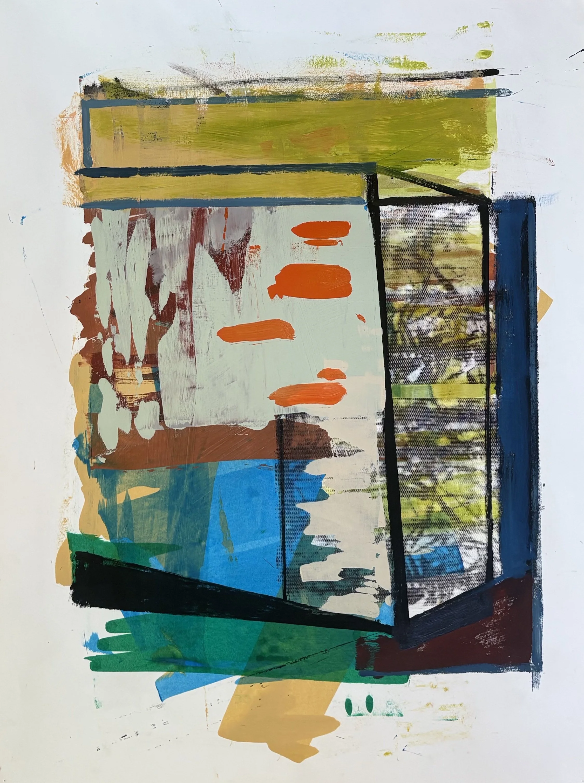 #3 "The Chair Series", 30x22, acrylic on paper