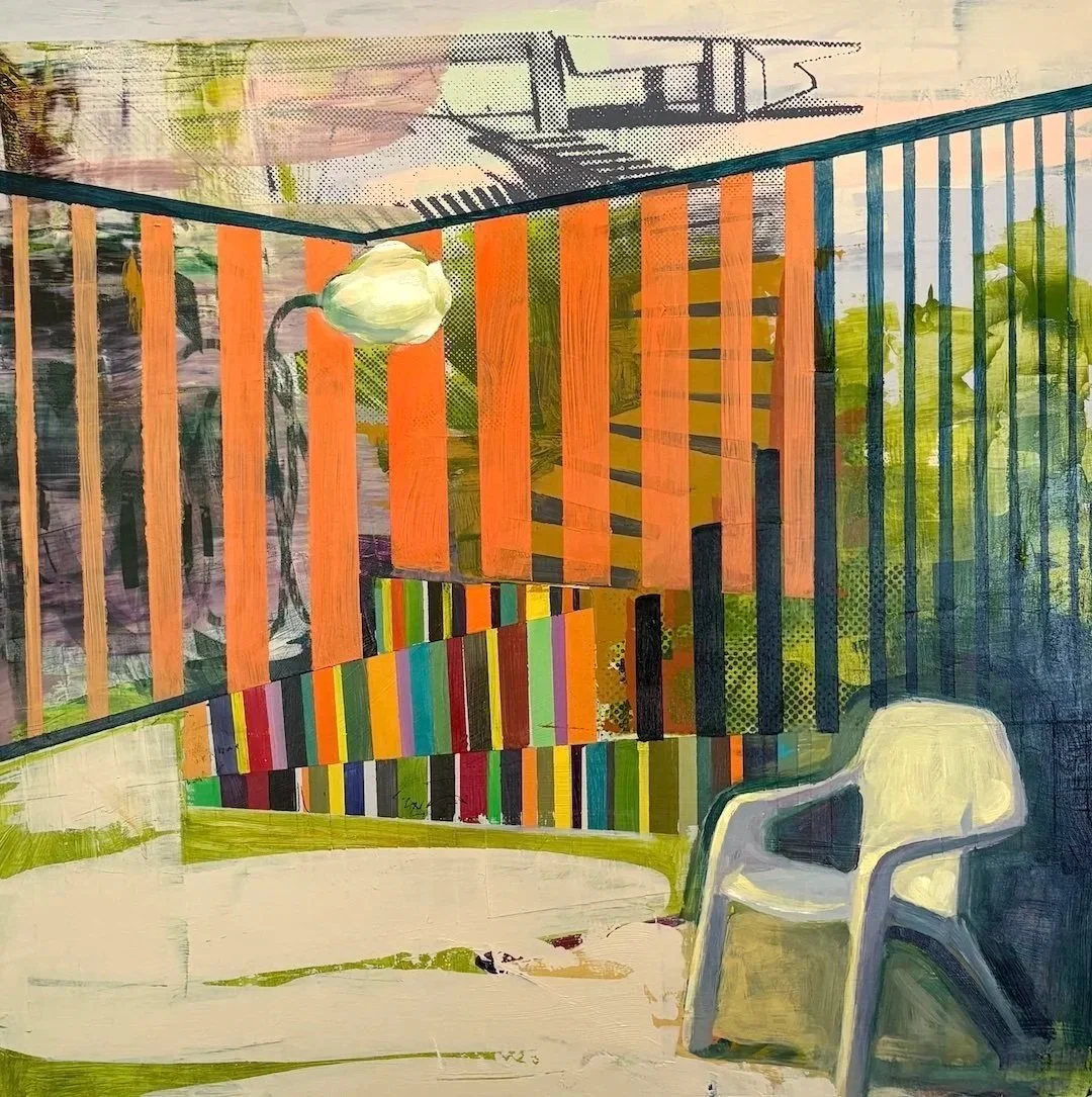 "The Conversation", 24x24 (the chair series)