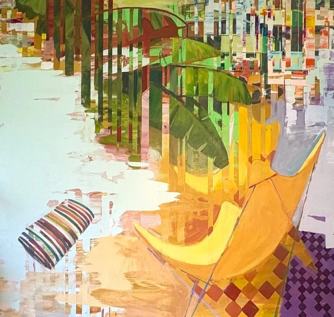 "My Private Garden", 50x50, acrylic on canvas