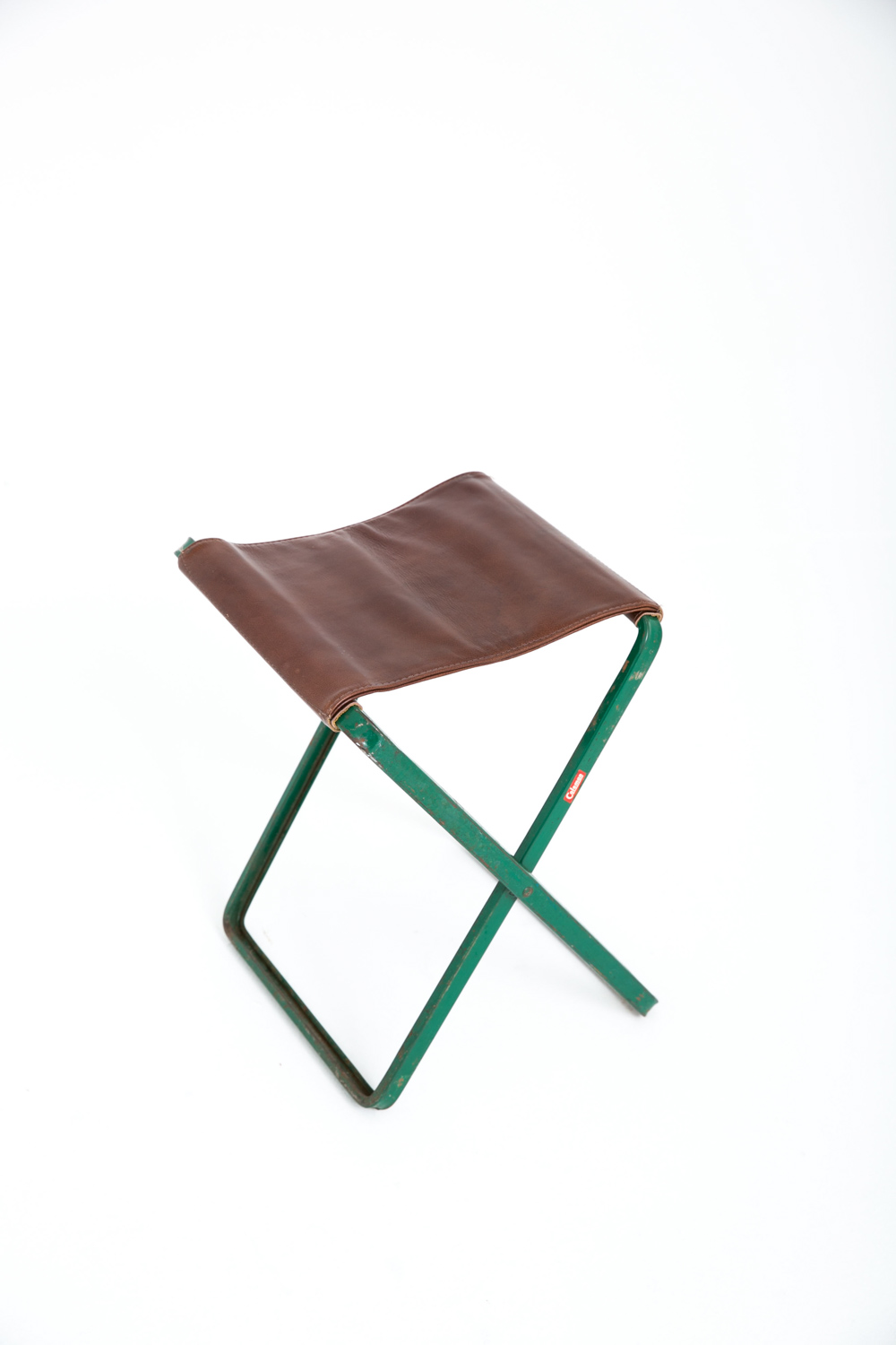 Leather Folding Stool