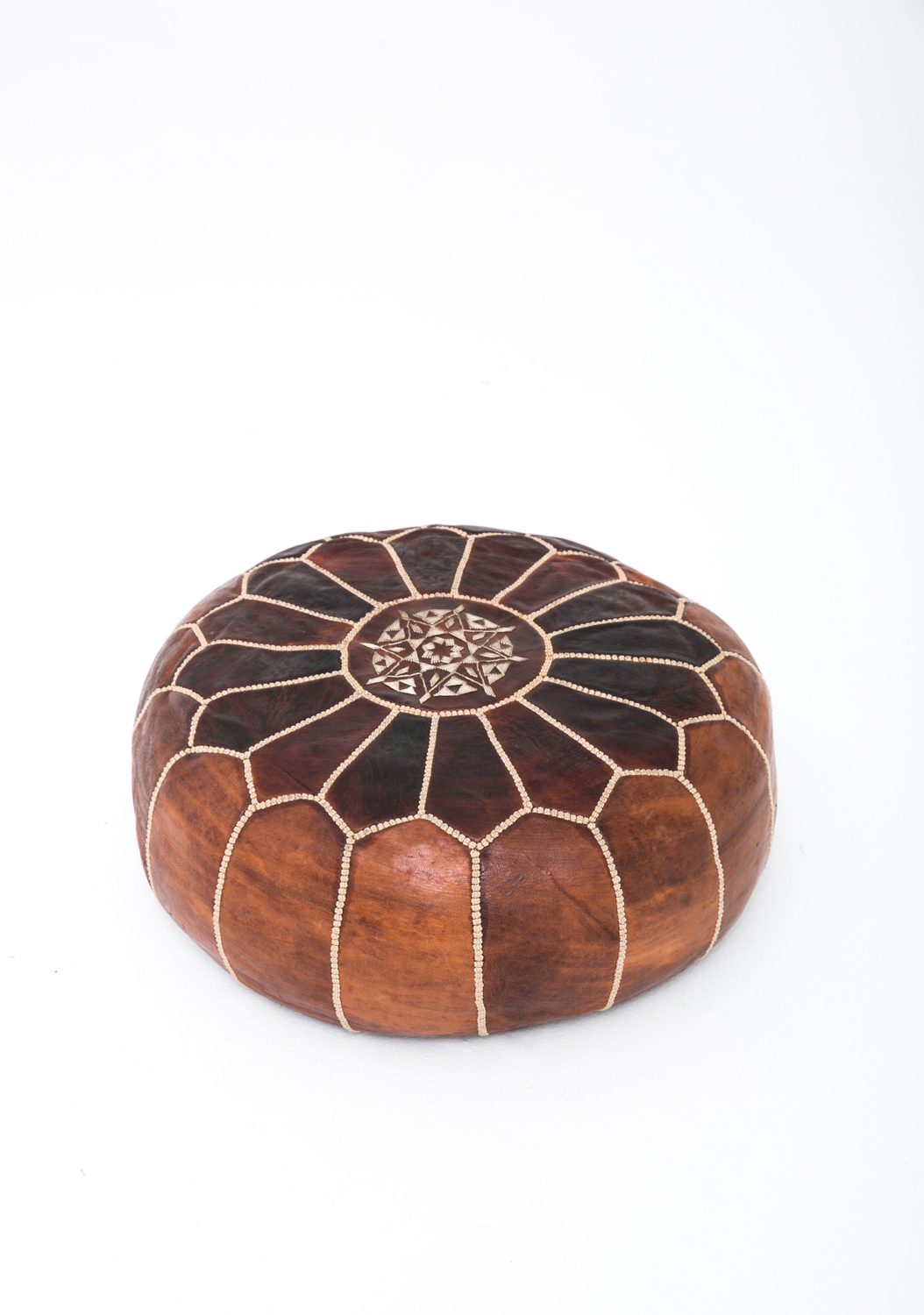 Cognac Pouf