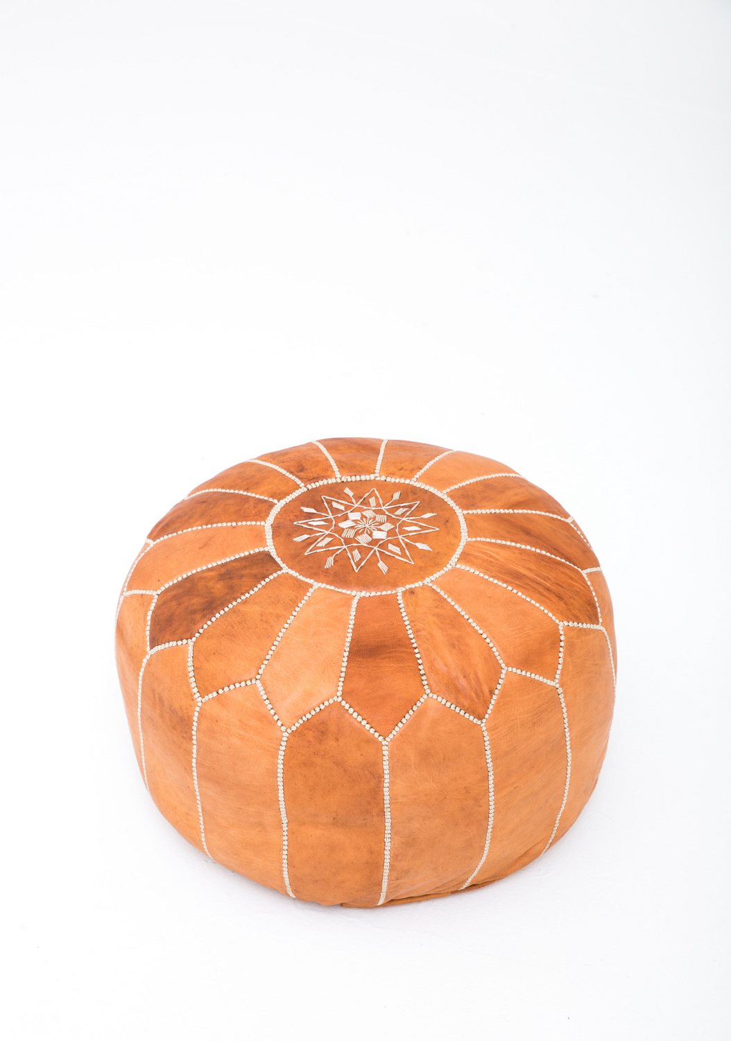 Tan Pouf