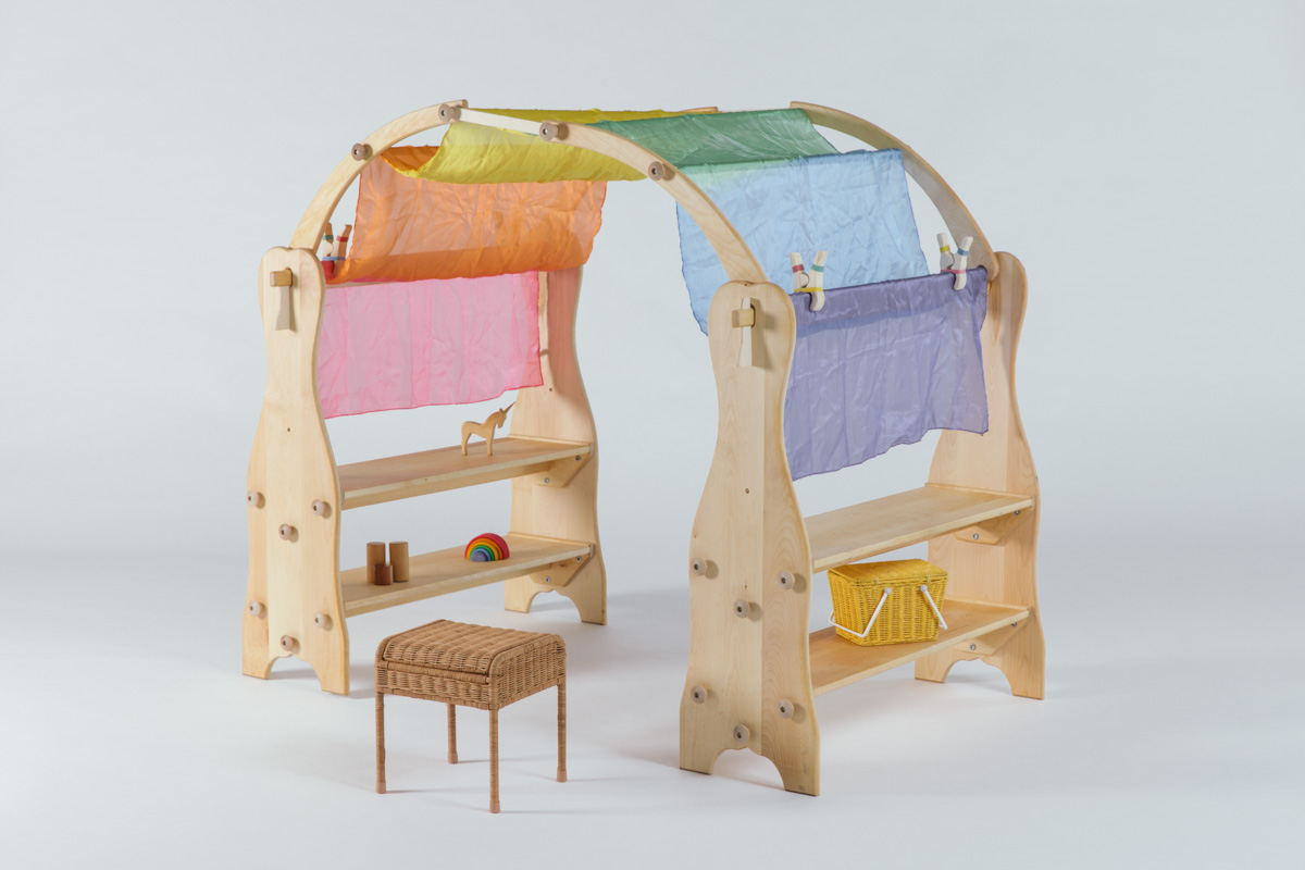 Wooden Playarch w/ Silks and Clips