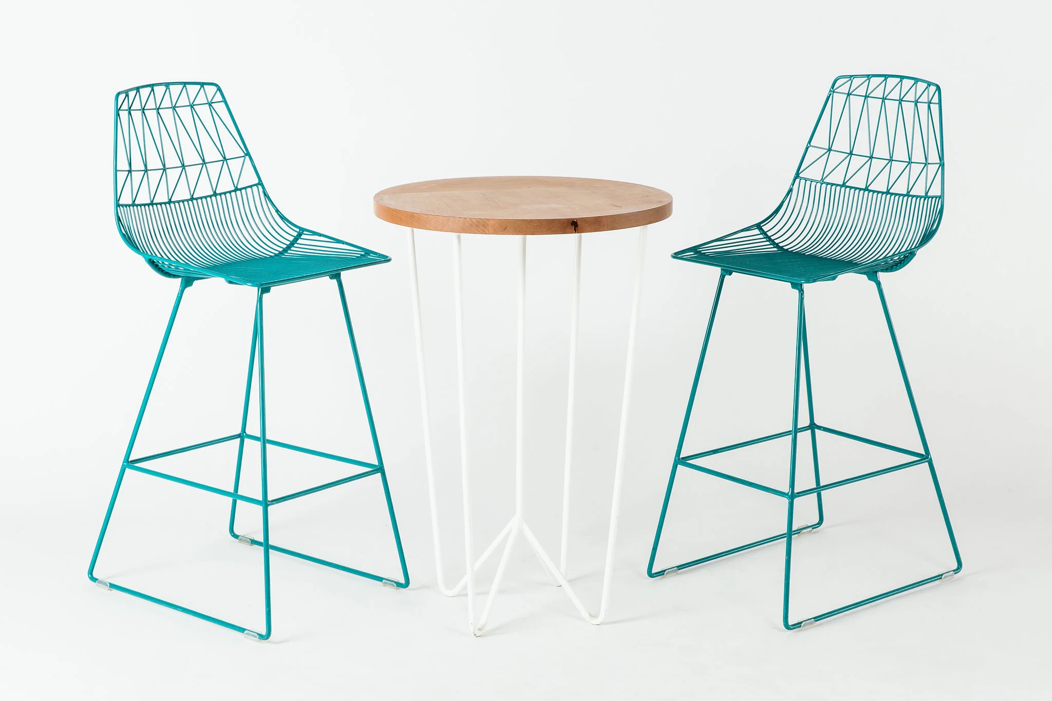 YEAH Highboy with Bend Barstools — Yeah! Rentals