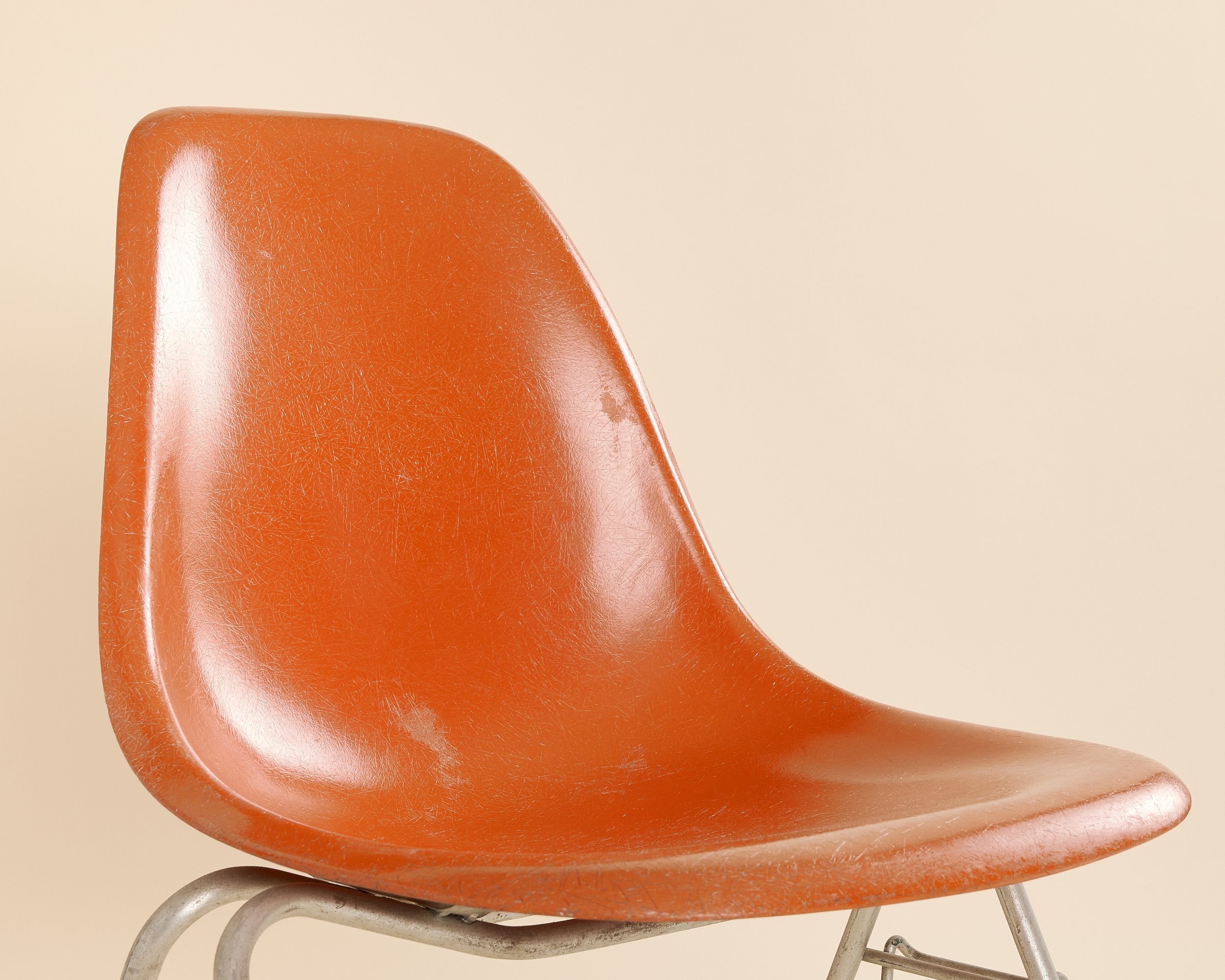 Eames Fiberglass Shell Chair Orange — Yeah! Rentals
