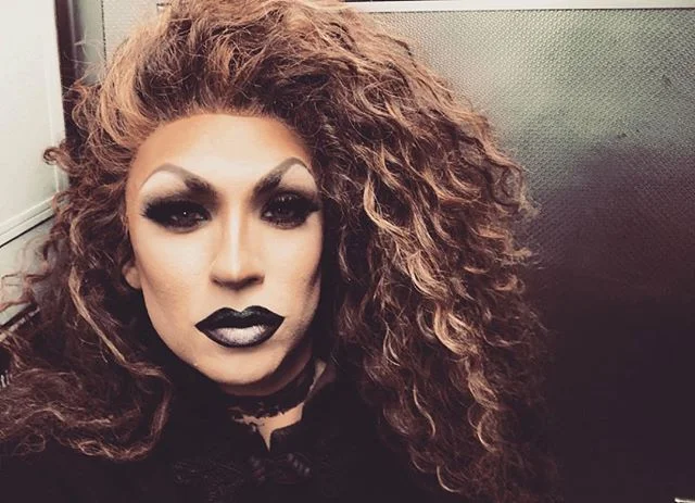 Feeling tired, might put on more mascara later idk. 2NITE 🌪 @iconastoria 11:30PM SHOWS 
#selfie #dragqueen #idk #show #saturday #newyorkdrag #queen #nyc #nightlife #gaybar #instagay #instaqueen #dragmakeup #face #wig #darkeyes #blacklips #lgbt #lgbt