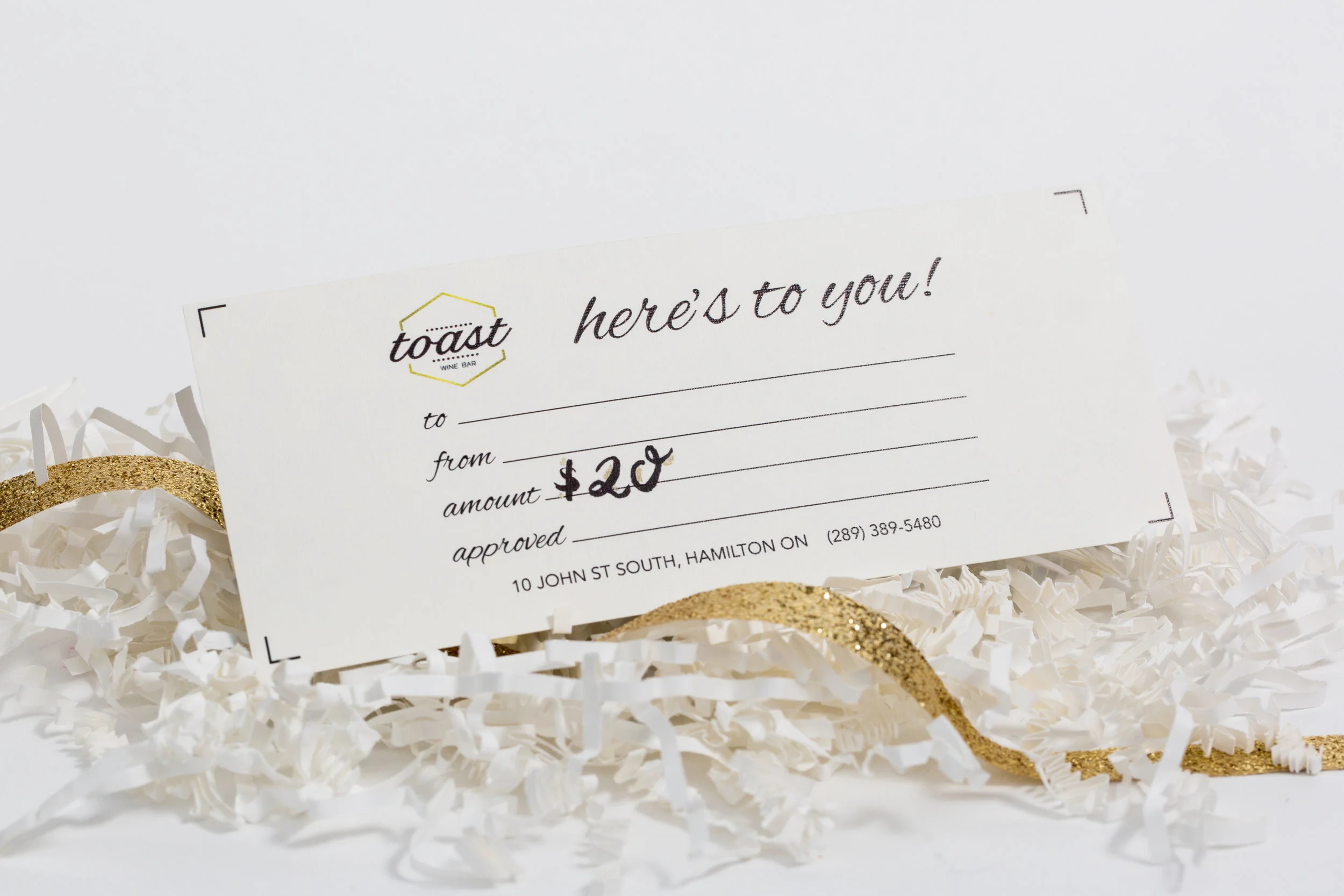 Gift card to Toast Wine Bar