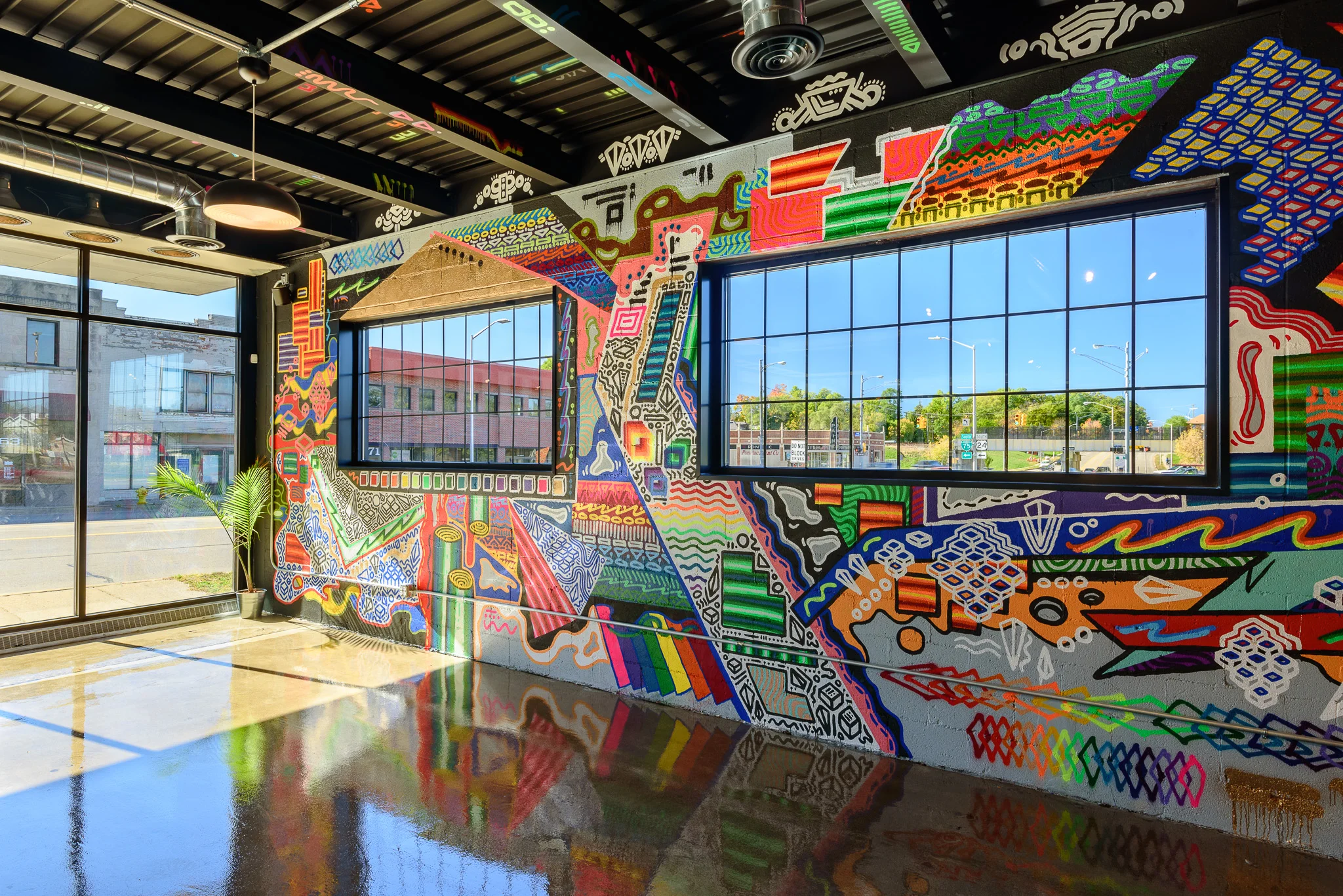 LBI Limited interior mural, (Pontiac, MI), 2018
