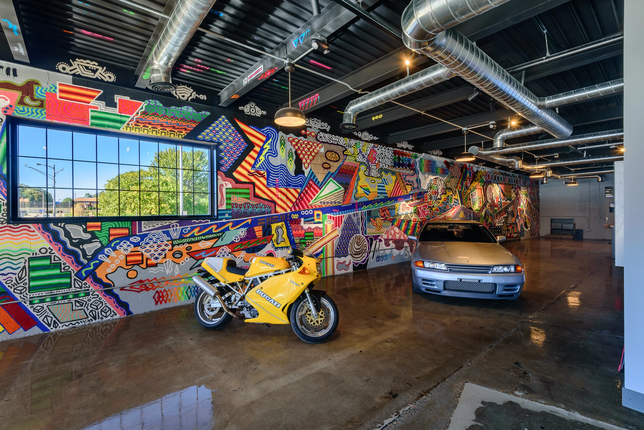 LBI Limited interior mural, (Pontiac, MI), 2018