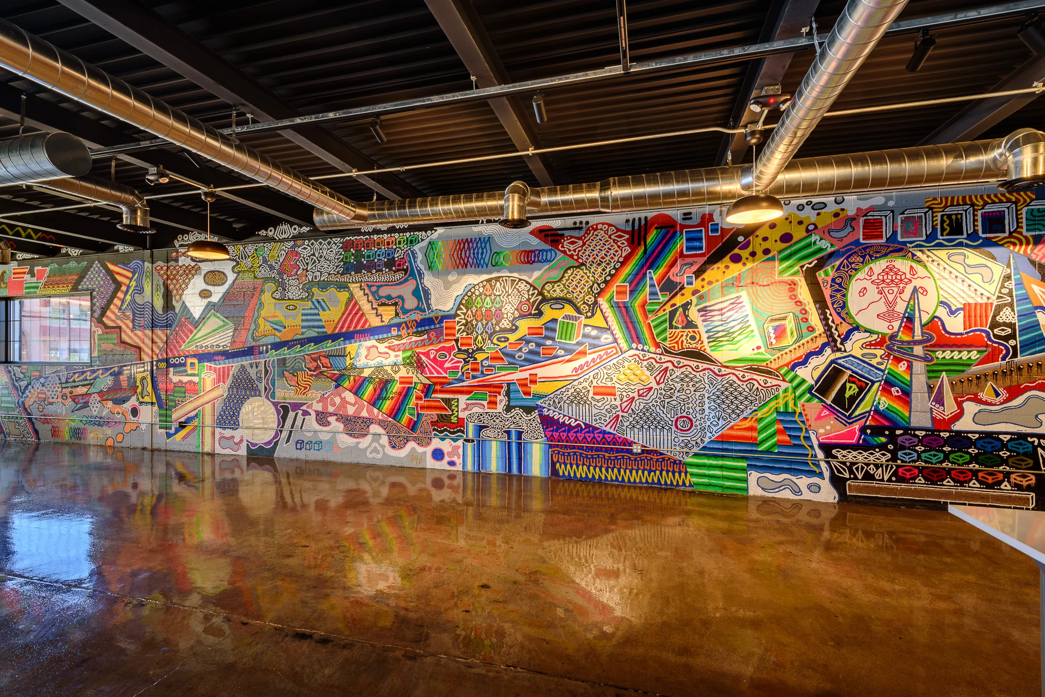 LBI Limited interior mural, (Pontiac, MI), 2018