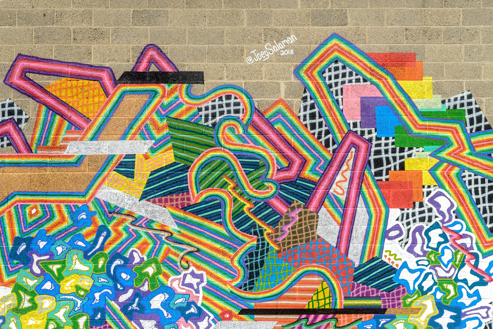 87 N. Saginaw dual murals, (Pontiac, MI), 2018