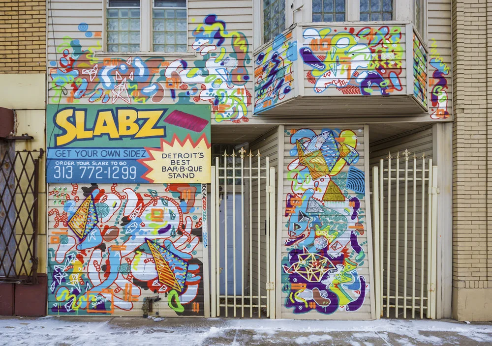 SLABZ mural, (Detroit, MI), 2016