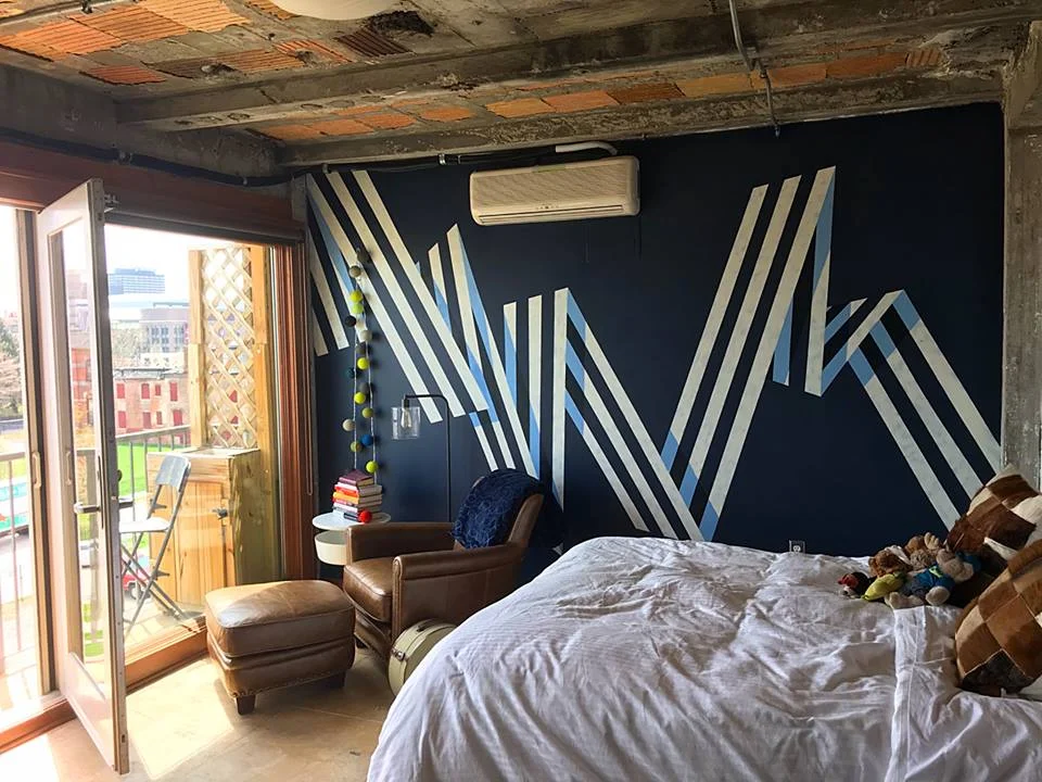 Zig-Zag mural (Brush Park, Detroit), 2019