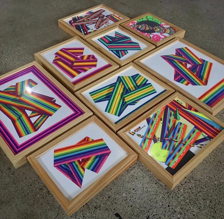 Select pieces from sold out solo exhibit "zig/zag," Detroit Shipping Co. (Detroit, MI), 2019