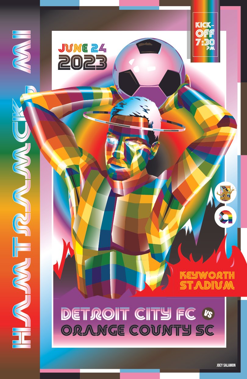 Detroit City Football Club / Pride Night Poster, 06.24.23