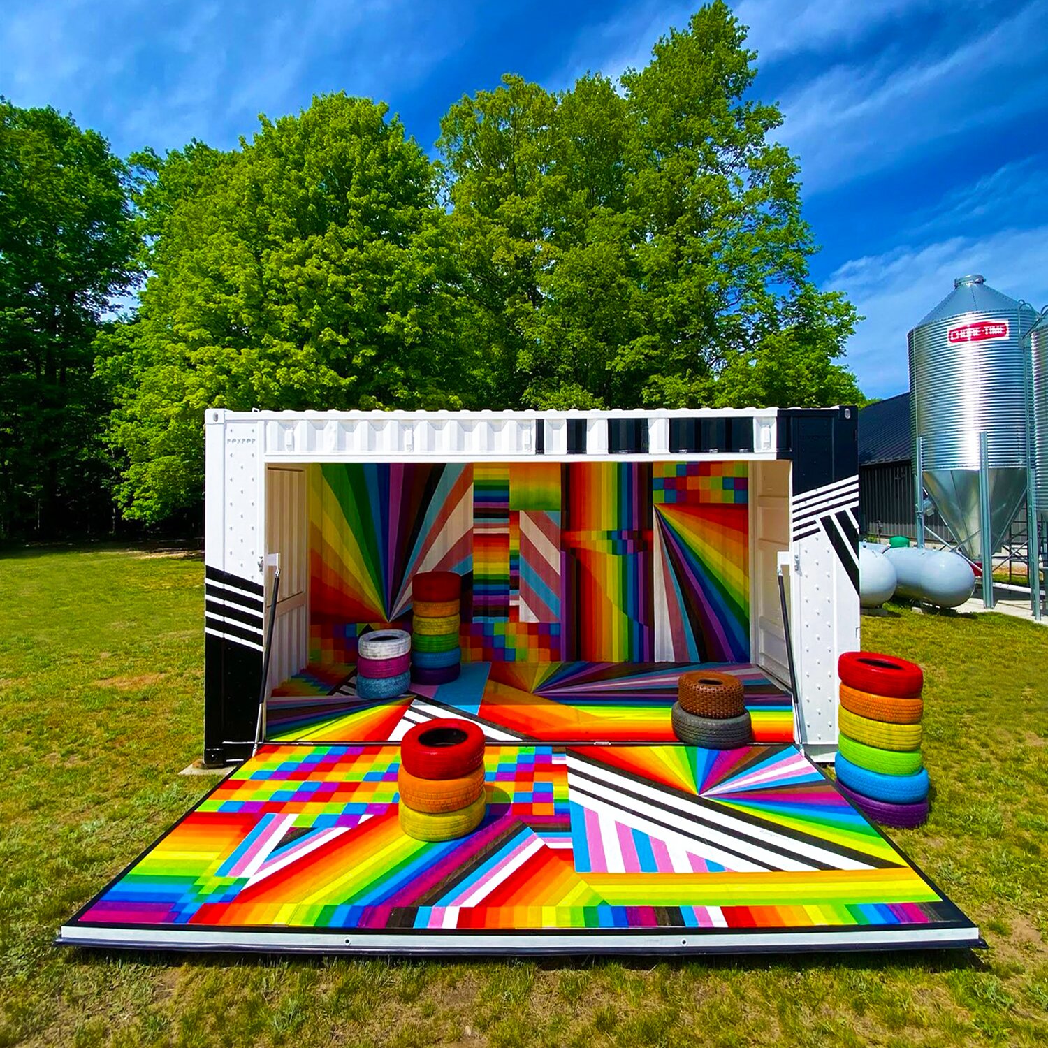 Installation at Iron Fish Distillery for 'Up North Pride' (Thompsonville, MI) 2021
