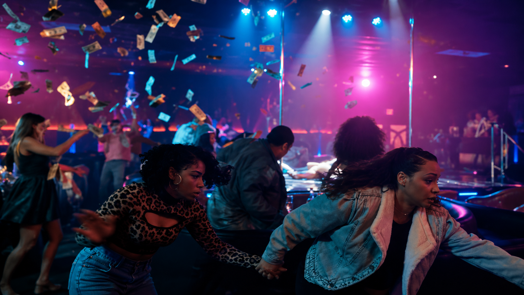Neon Nightclub Escape with Flying Bills.png