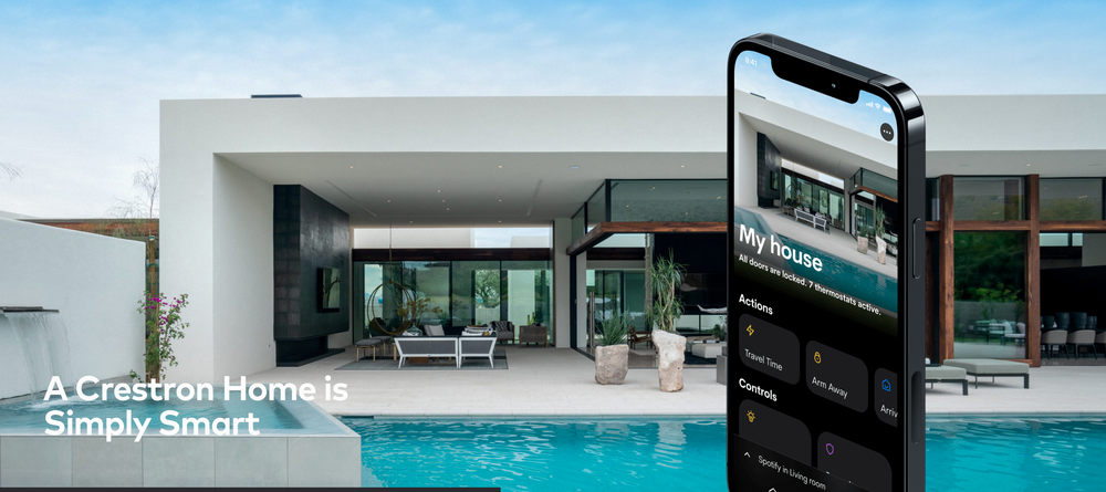 Crestron Home smart home system interface