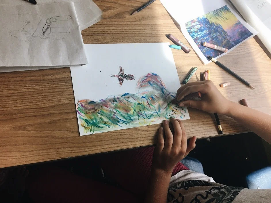 Oil Pastel Sketch