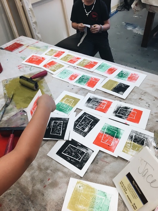 Holiday Card Block Prints