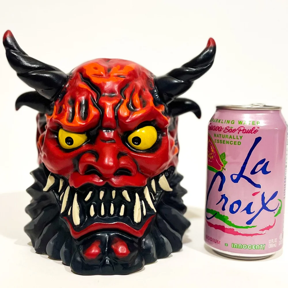 Shuten Doji Demon Mug - Black — Shima Ceramics