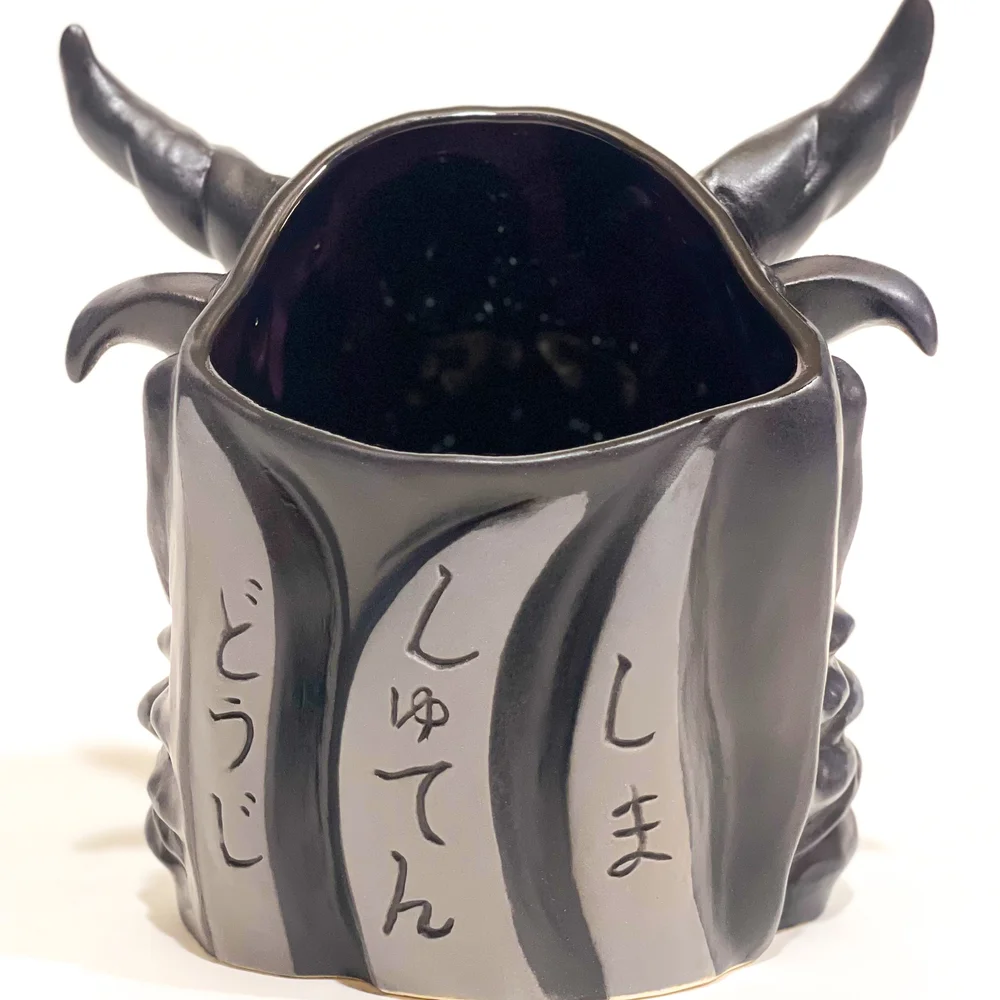 Shuten Doji Demon Mug - Black — Shima Ceramics