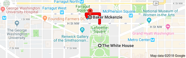 Baker McKenzie map two tenths miles from White House.png