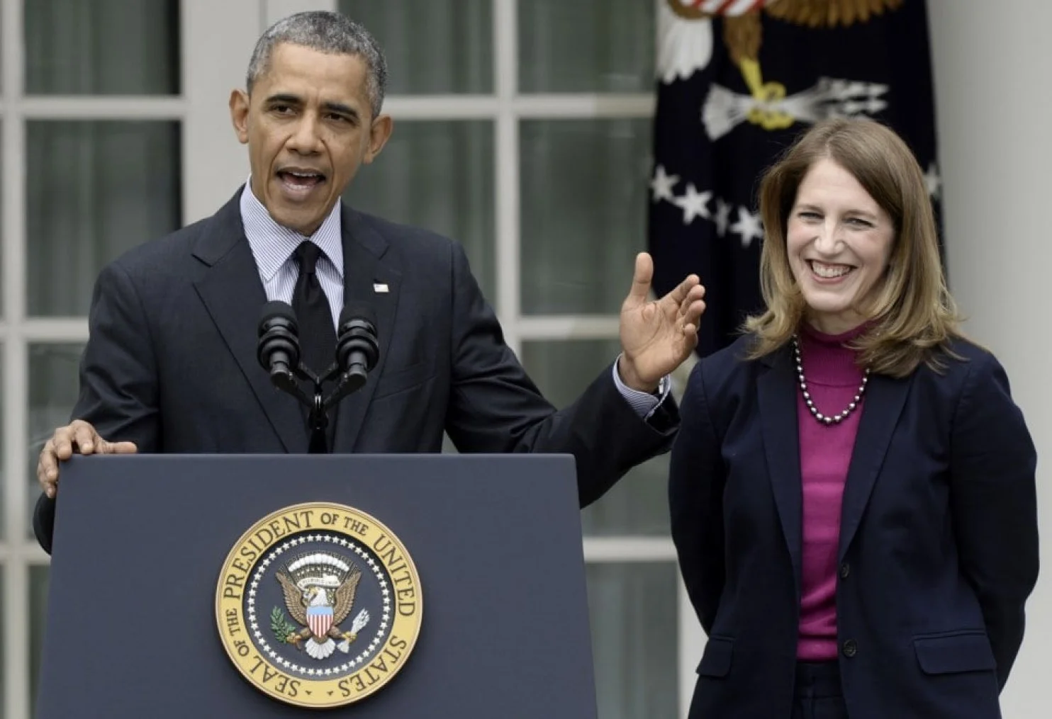 Obama cabinet and Sylvia Burwell.jpg