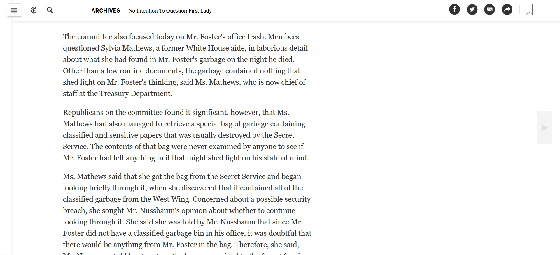 Mathews Vince Foster garbage then became head of Treasury.png