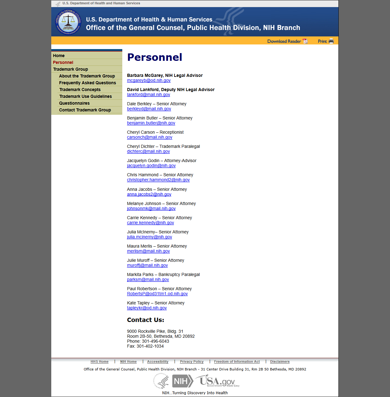 Lisa unlisted on NIH page of OGC today.png