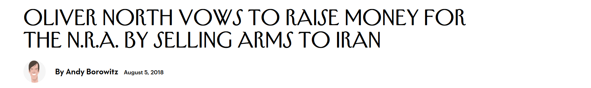 Ollie North selling arms to Iran no photo but image.png