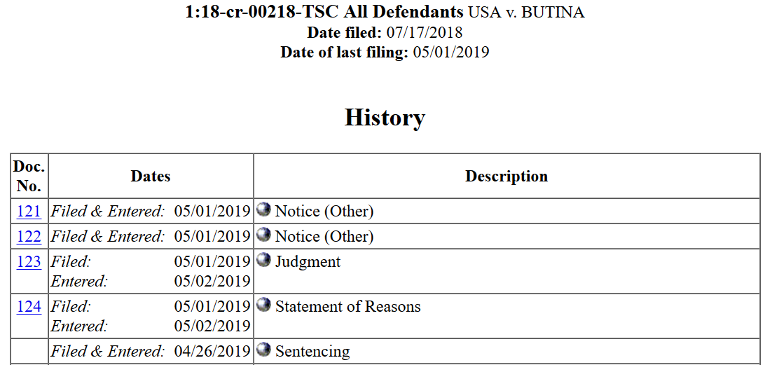 Butina docket dated May 10th.png