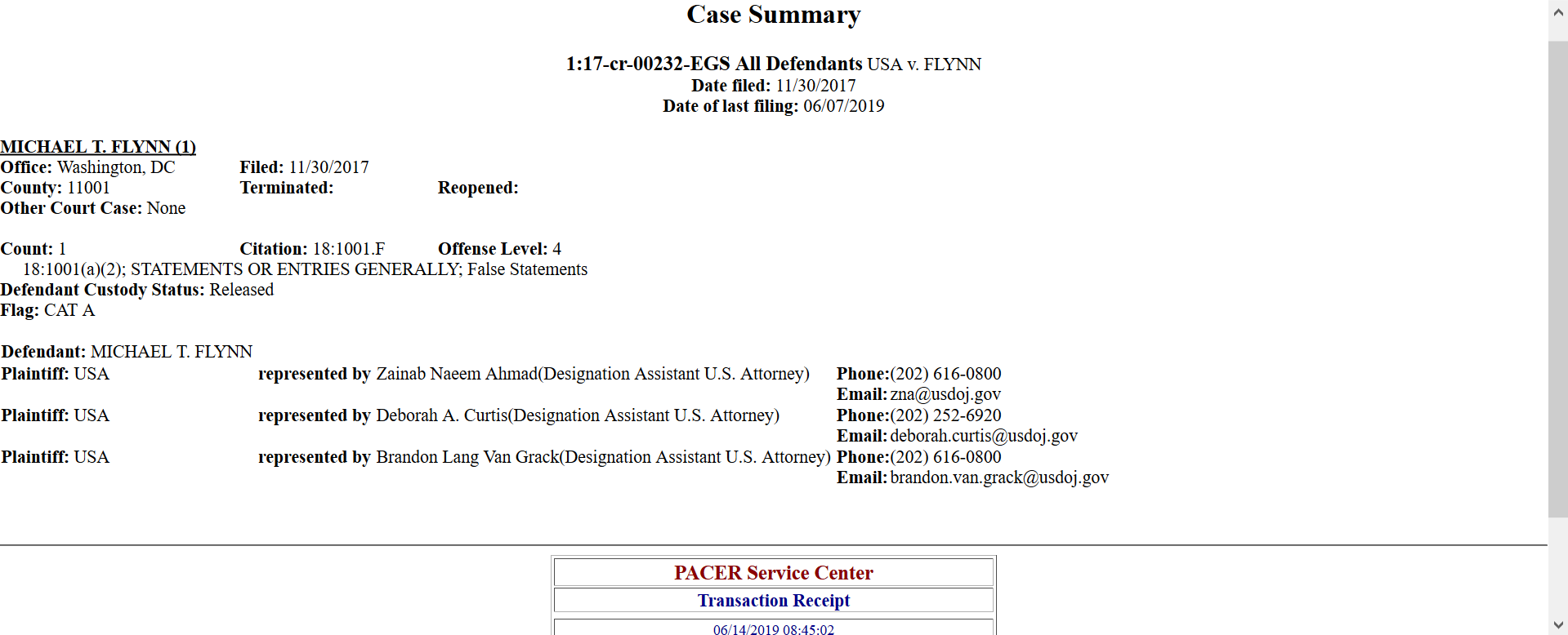 Flynn docket entries deborah curtis.png