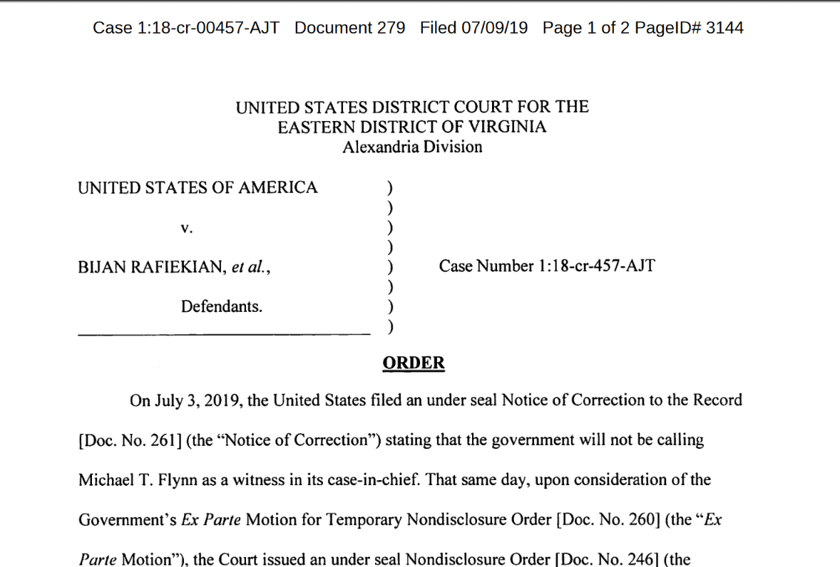 Trenga top half Flynn now labeled co conspirator by judge July 9th.png