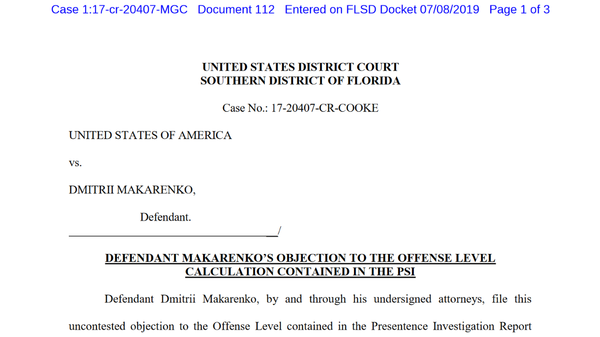 Makarenko object to PS report top third panel July 8th.png