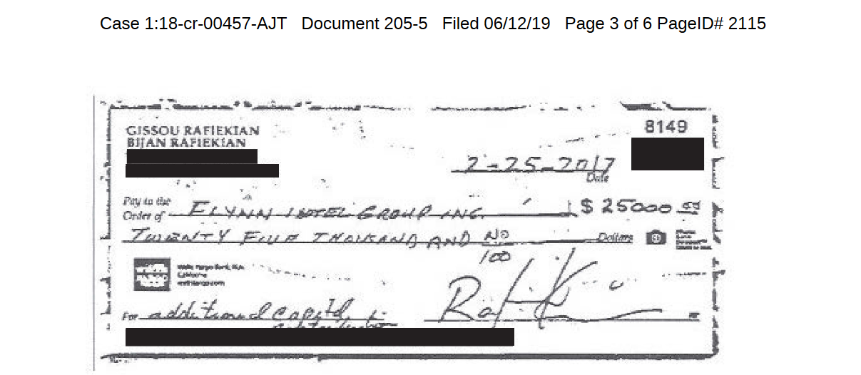 Gissou Rafiekian check $25,000.png
